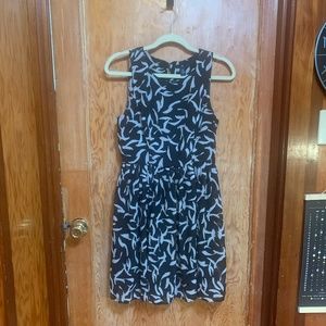 Black and White Midi Dress